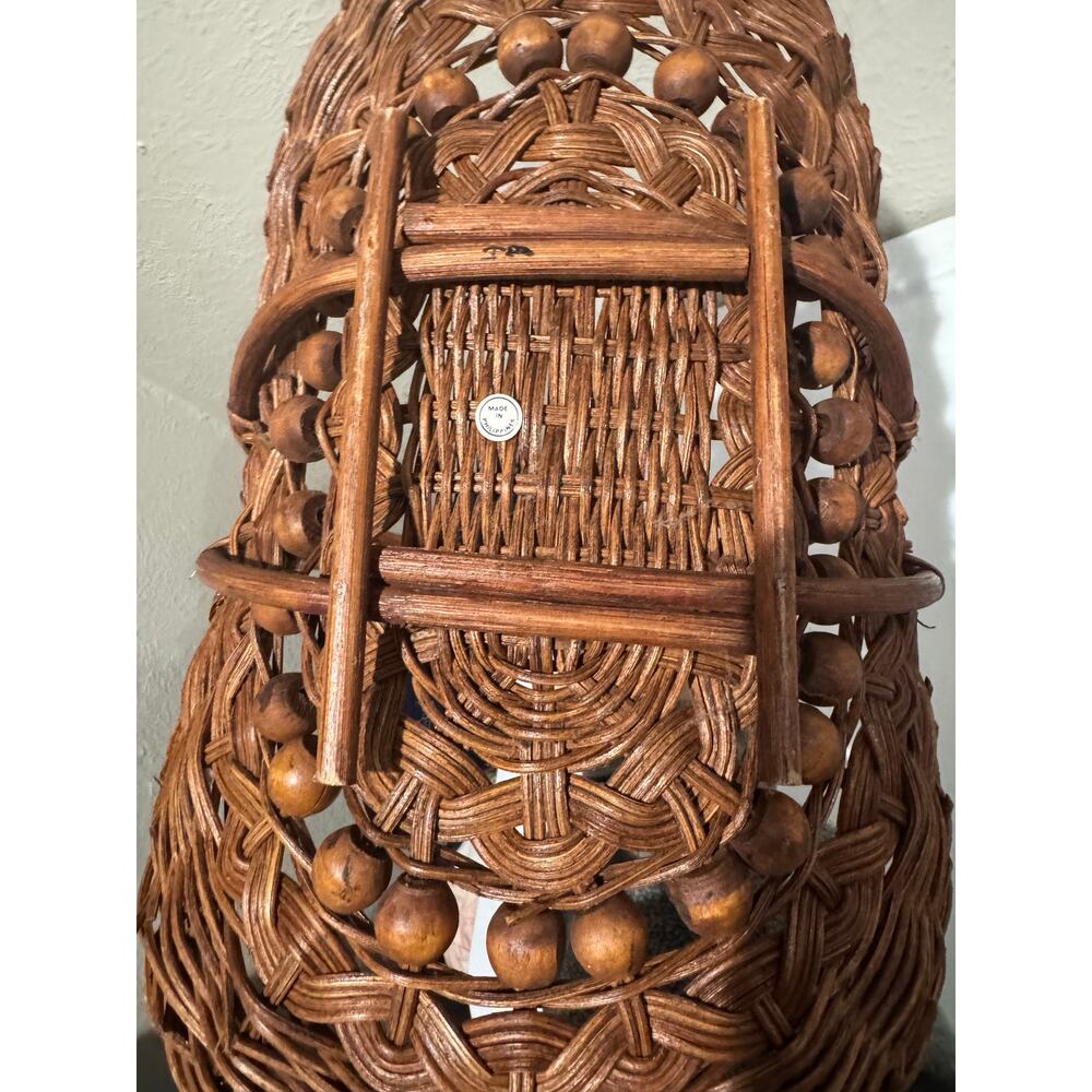 Vintage Woven Gathering Basket Phillipines - Picture 2 of 12